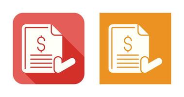 Invoice Vector Icon