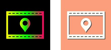 Unique Location Web Advertising Vector Icon