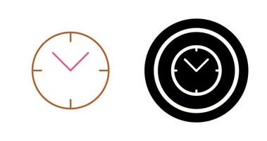 Unique Clock Vector Icon