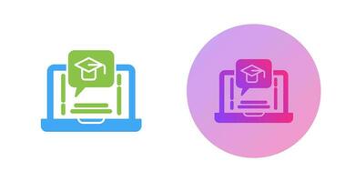 E Learning Vector Icon