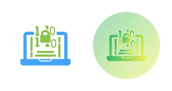 icono de vector de cifrado