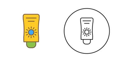 Sun Cream Vector Icon