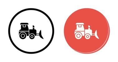 Industrial Tractor Vector Icon