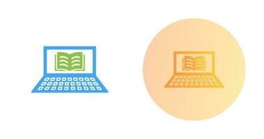 Unique Online Books Vector Icon