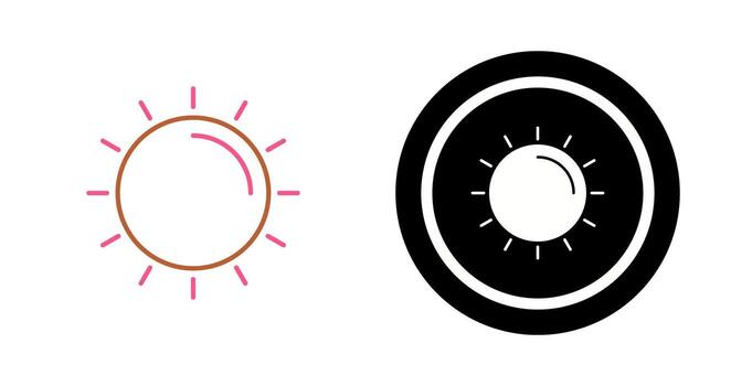 Sun Vector Icon