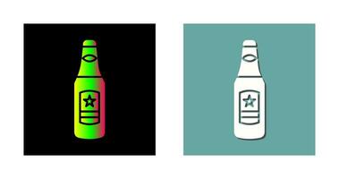 icono de vector de botella de cerveza