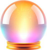 Crystal ball png with AI generated.