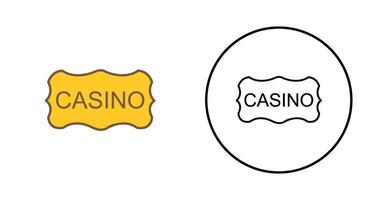 icono de vector de signo de casino