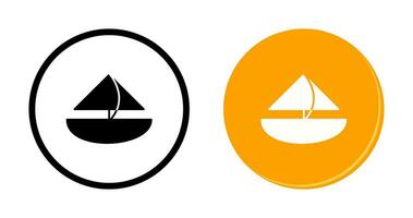 Small Yacht Vector Icon