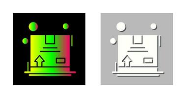 icono de vector de caja