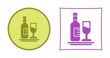 White Wine Vector Icon