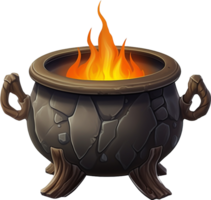 Cauldron png with AI generated.