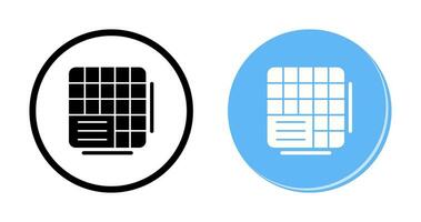 Table Data Vector Icon