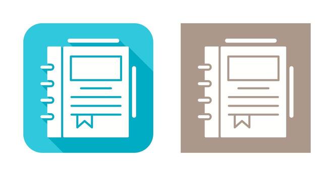 Spring Notebook Vector Icon