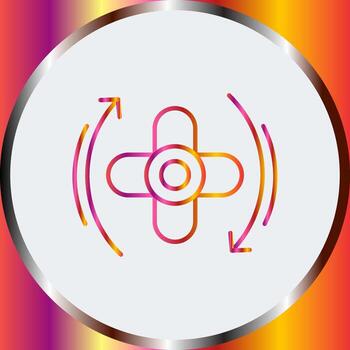 rotar icono de vector