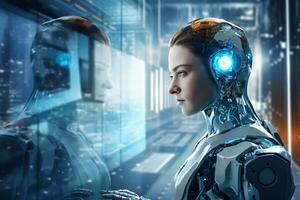 Show how robotics are integrated into our daily lives. AI Generative photo