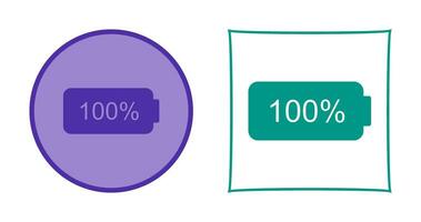 Unique Full Battery Vector Icon