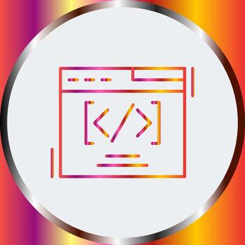 icono de vector de codificación web