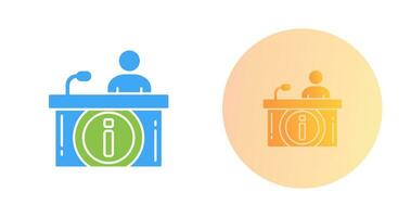 Information Desk Vector Icon