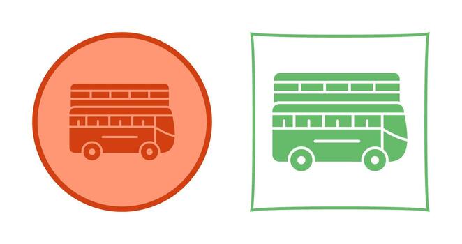 Double Bus Vector Icon