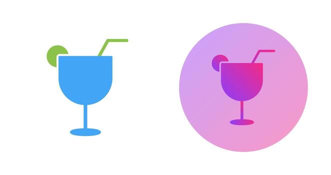 icono de vector de bebidas únicas