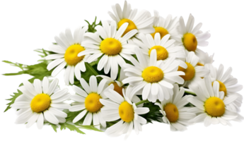 Chamomile png with AI generated.