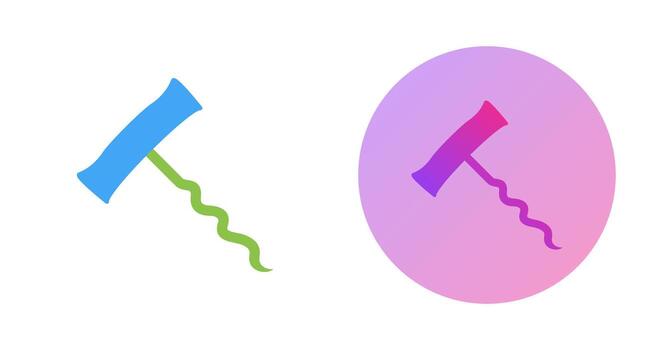 icono de vector de sacacorchos único