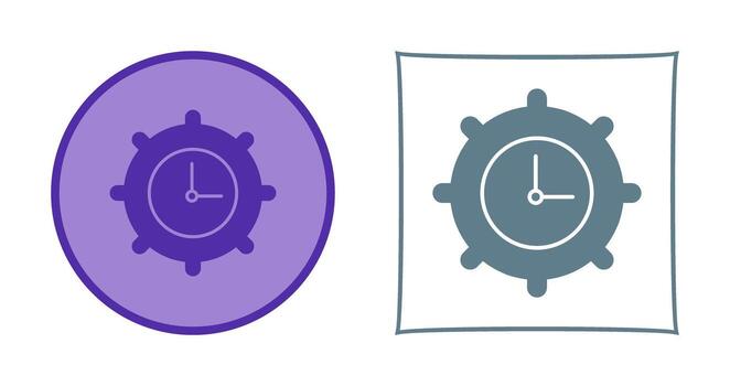 Time Settings Vector Icon