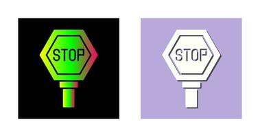 icono de vector de señal de stop