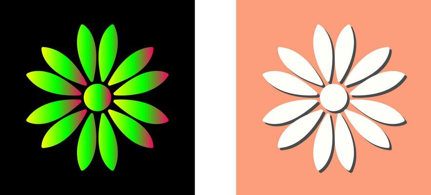 Unique Flower Vector Icon