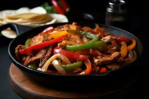 Tasty fajitas. Generate Ai photo