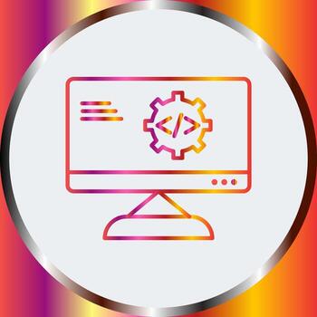 Unique Code Optimization Vector Icon