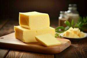 New Butter background. Generate Ai photo