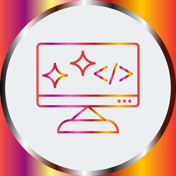 Unique Clean Code Vector Icon