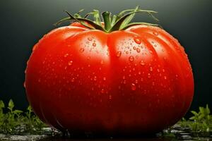 Big red tomato. Generate Ai photo