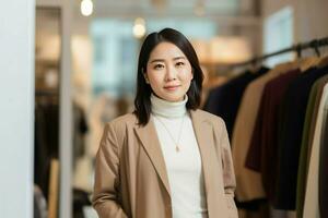 Japanese business female. Generate Ai photo