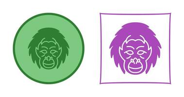 Orangutan Vector Icon