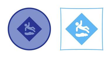 Danger of Slipping Vector Icon
