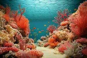 Diverse Coral reef. Generate Ai photo