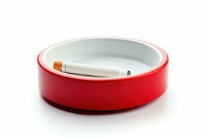 Used Cigarette ashtray. Generate Ai photo