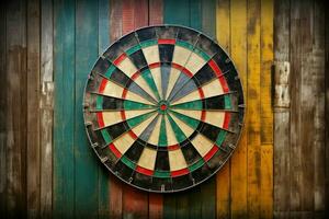 Competitive Dart board target. Generate Ai photo