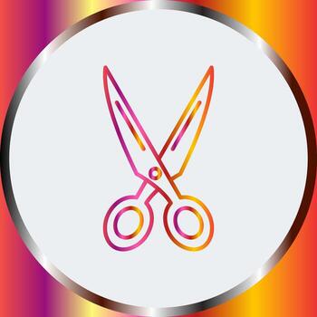 icono de vector de tijeras