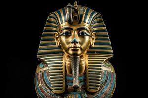 Ancient Egyptian king head. Generate Ai photo