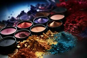 Blendable Eyeshadow cosmetics powder. Generate AI photo