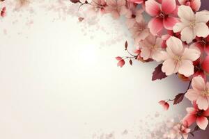 Soothing Flower pastel background. Generate Ai photo