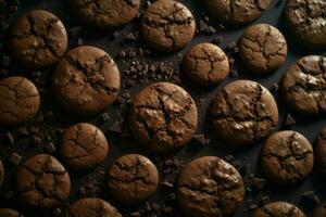 chocolate galletas. generar ai foto