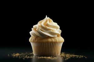 Creamy cupcake bakery. Generate Ai photo