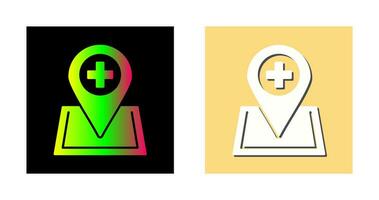 Location hospital Vector Icon