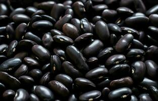 Dark beans background. Generate Ai photo