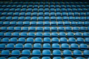 Empty seats stadium. Generate Ai photo